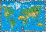 Planisfero 028-carta del mondo per bambini cm 100x140